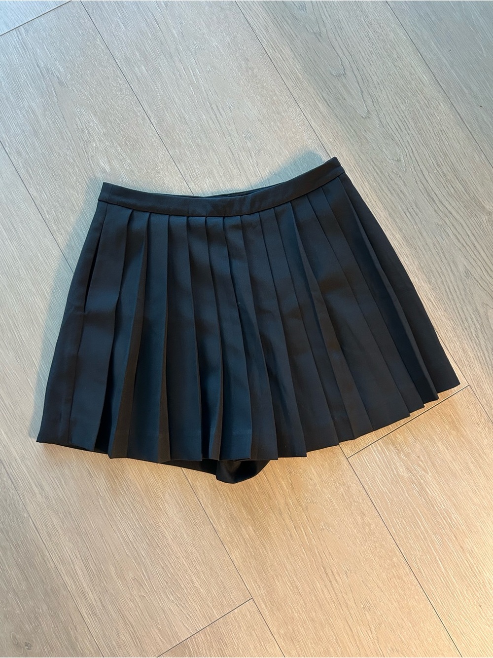 idem ditto - Black Pleated Tennis Skort